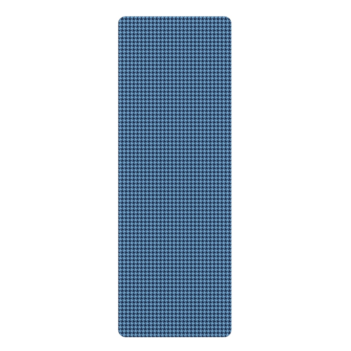 Yoga Mat | Light Blue & White | Houndstooth