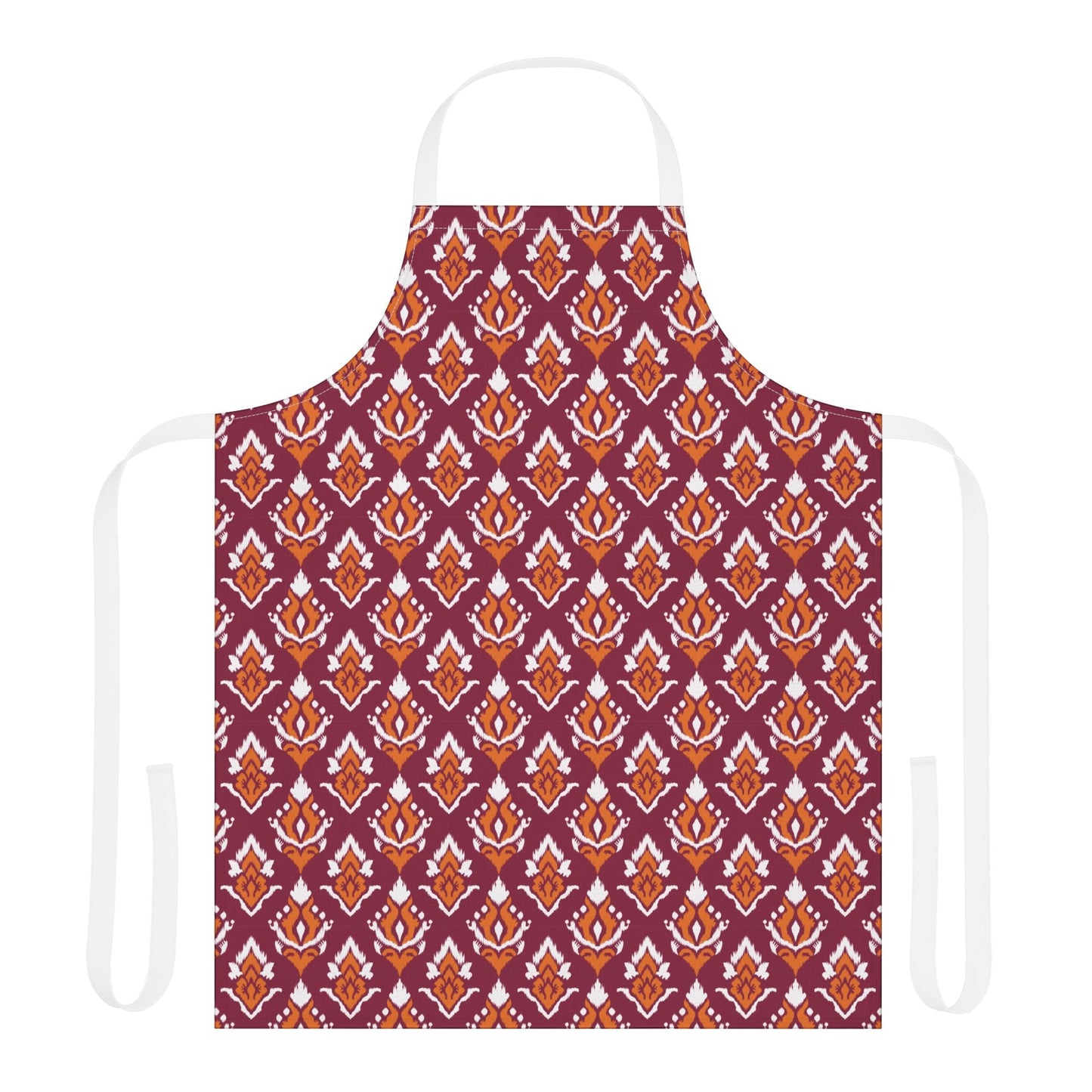Apron | Maroon & Orange | Ikat