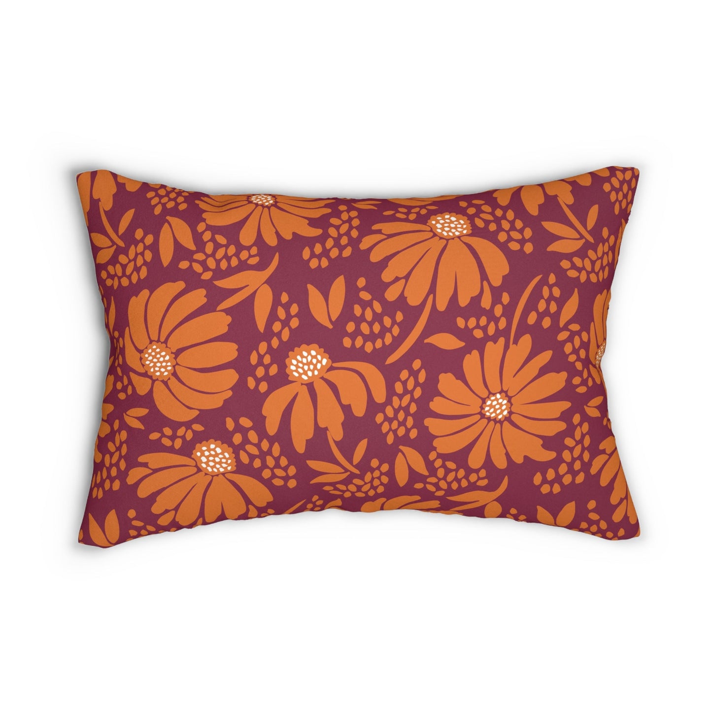 Pillow | Maroon & Orange | Bellis