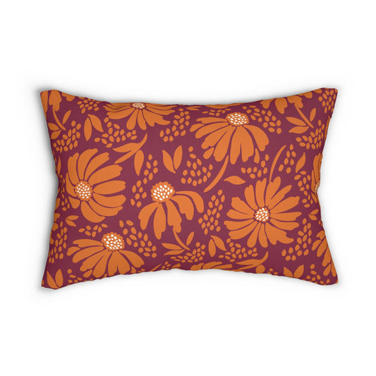 Pillow | Maroon & Orange | Bellis