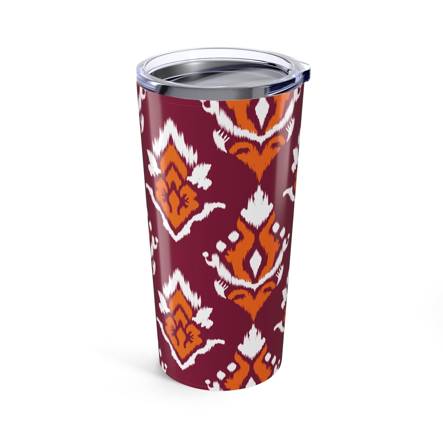 Tumbler | Maroon & Orange | Ikat