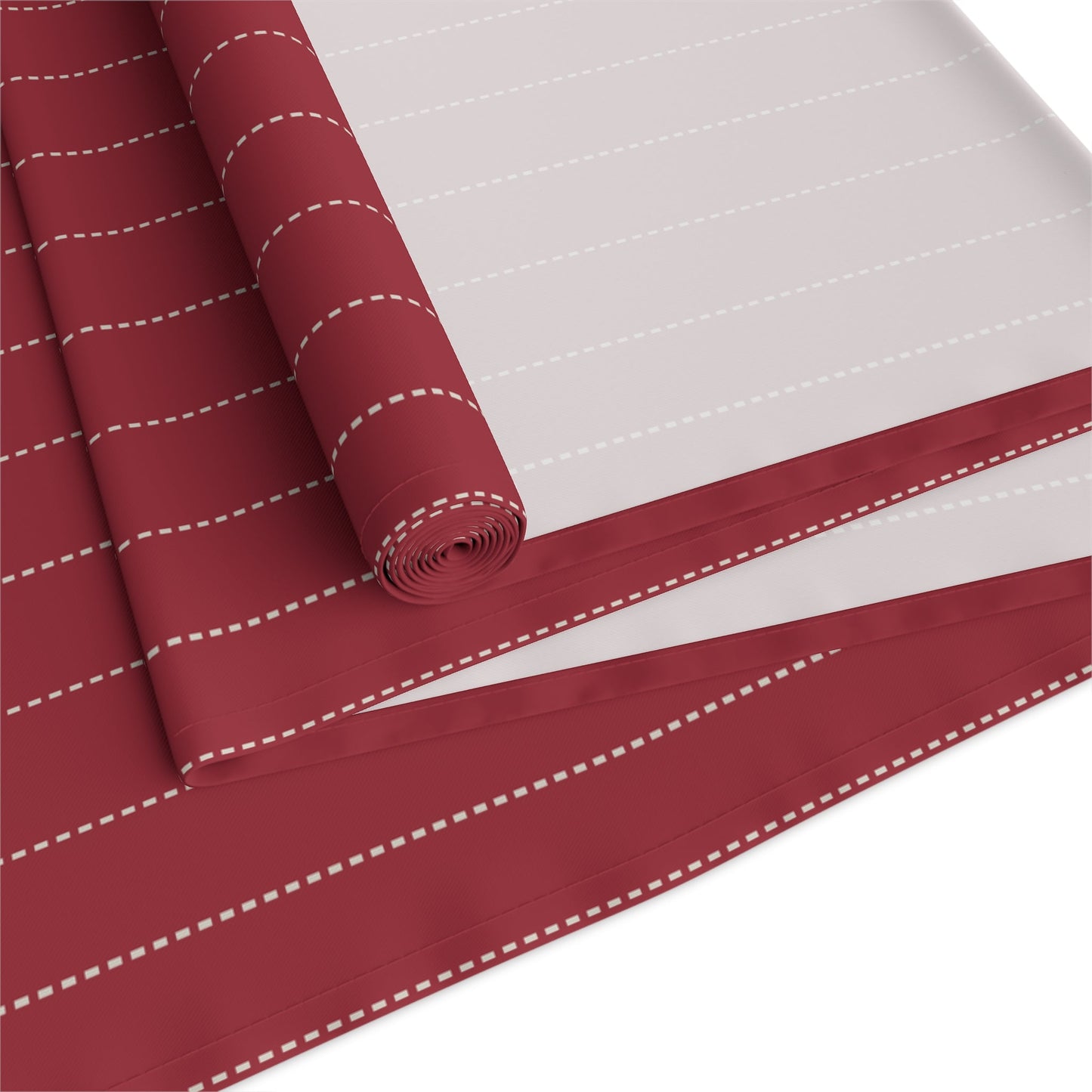 Table Runner | Maroon & White | Pinstripe