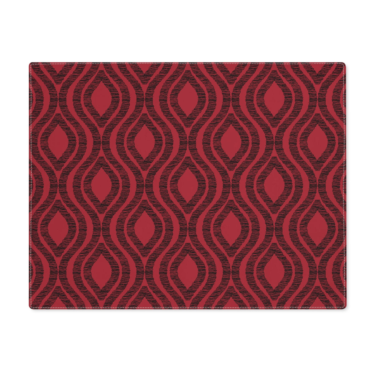 Placemat | Red & Black | Ogee