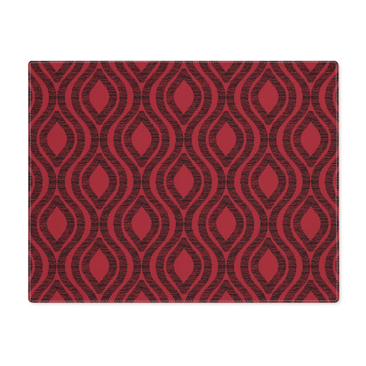 Placemat | Red & Black | Ogee