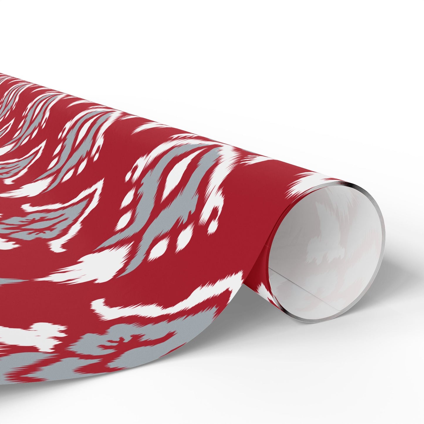 Gift Wrap | Red & Gray | Ikat