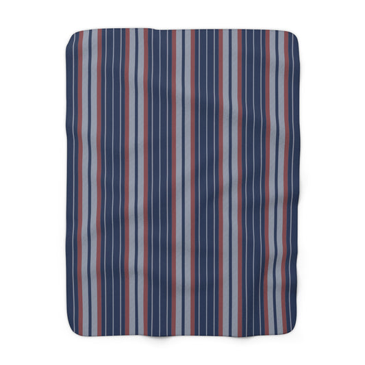 Sherpa Fleece Blanket | Charlottesville, Virginia | Stripe