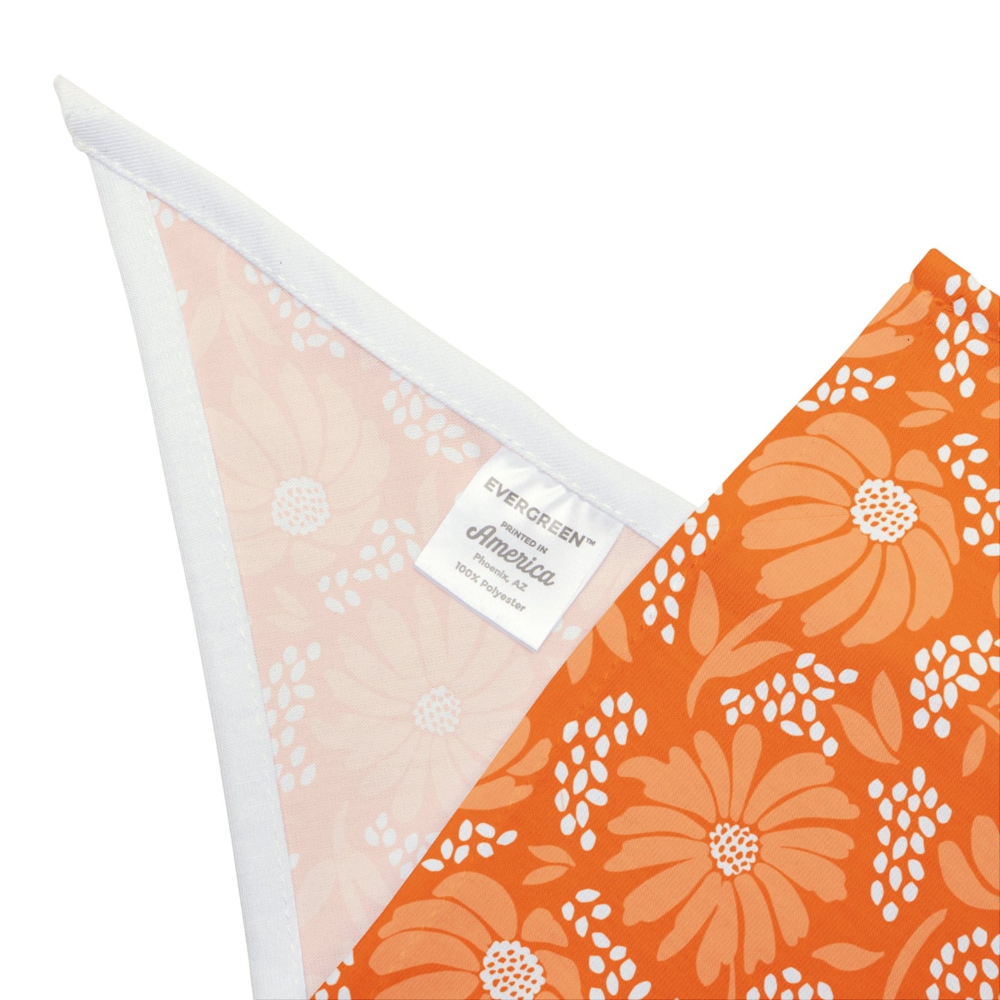 Pet Bandana | Orange & White | Bellis