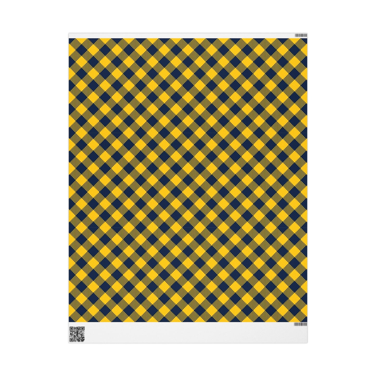 Gift Wrap | Yellow & Blue | Gingham
