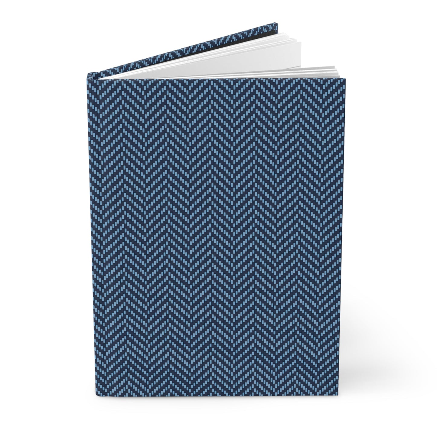 Journal | Light Blue & White | Herringbone