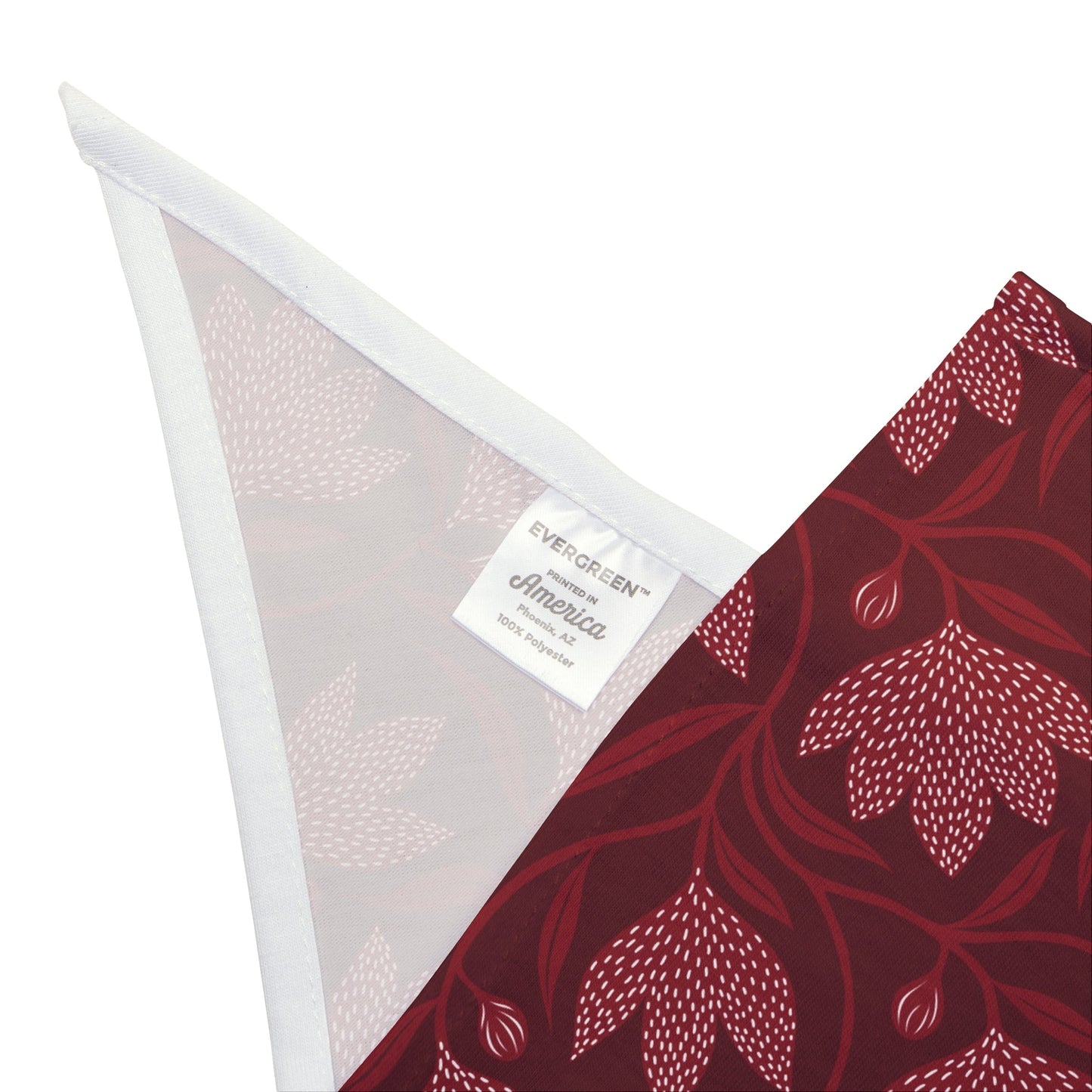 Pet Bandana | Maroon & White | Magnolia