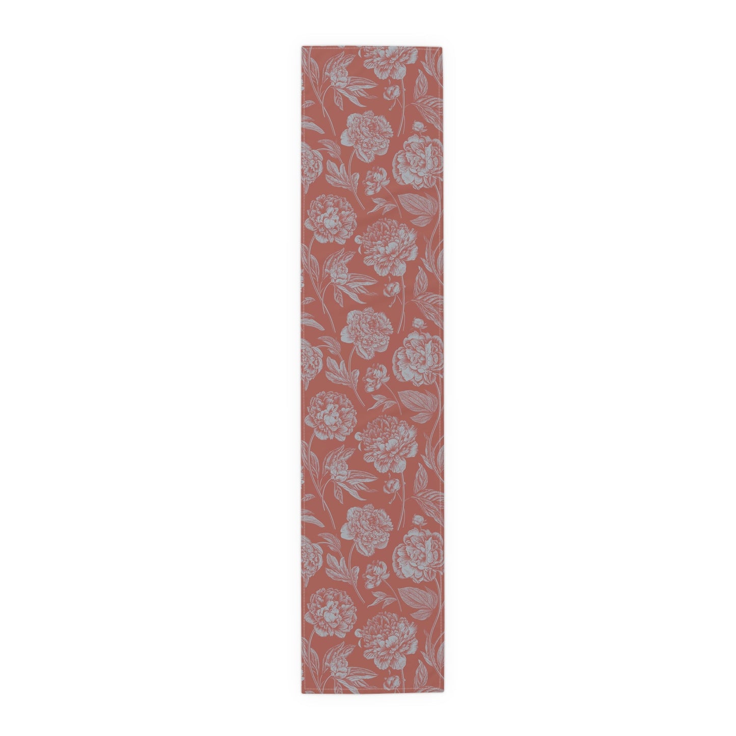 Table Runner | Red & Gray | Peony