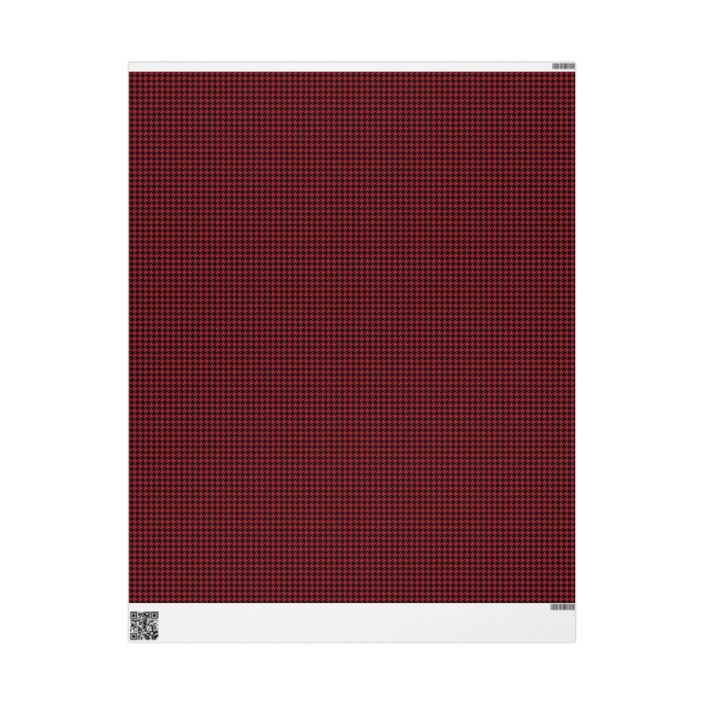 Gift Wrap | Red & Black | Houndstooth