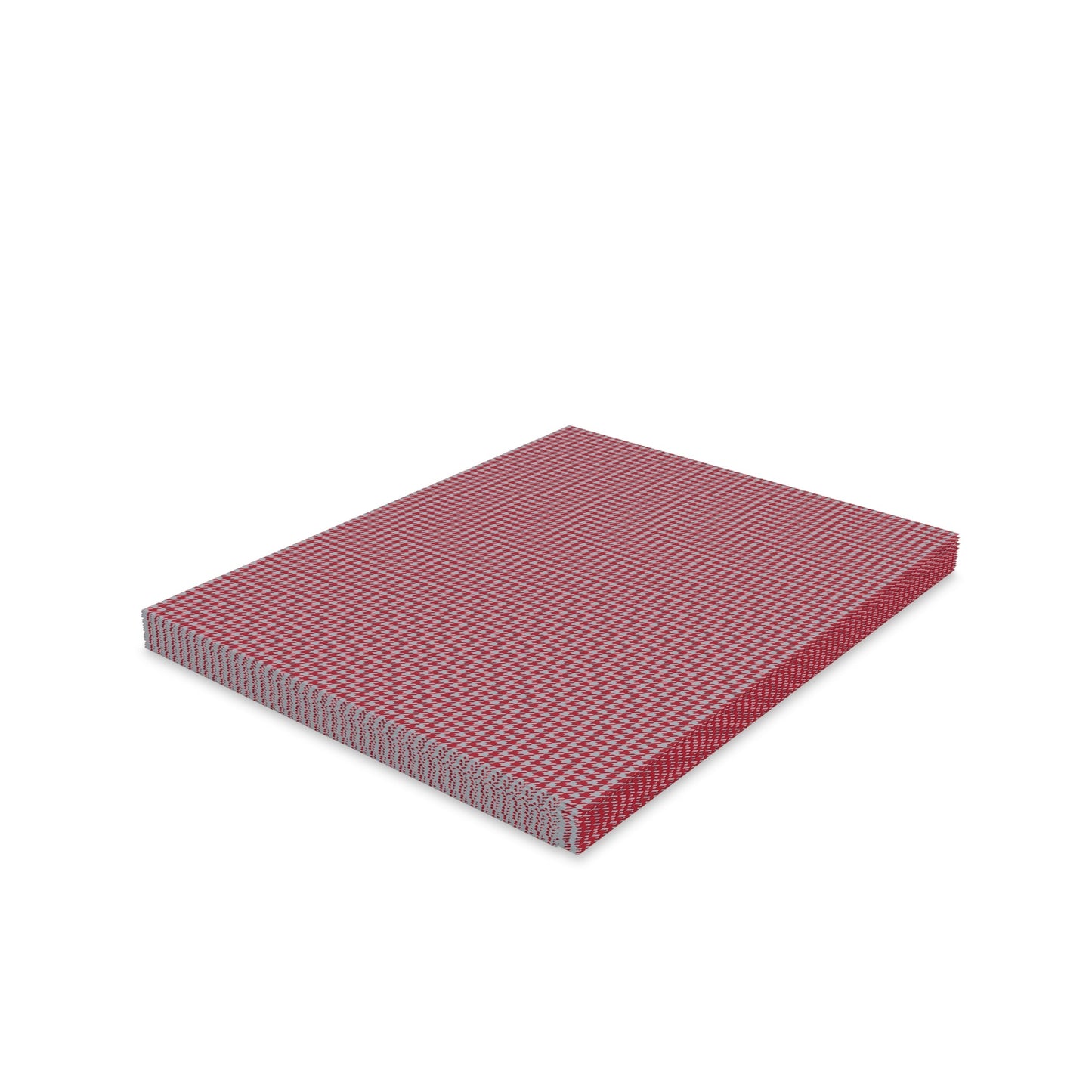 Notecards | Red & Gray | Houndstooth