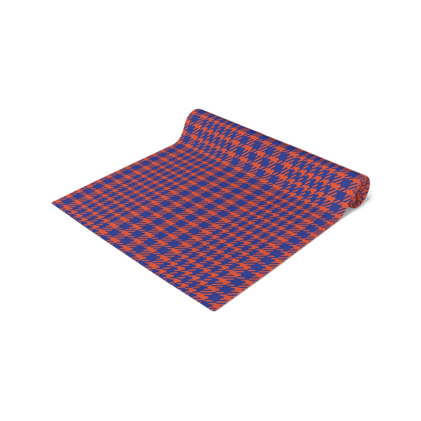 Table Runner | Bright Blue & Orange | Tweed