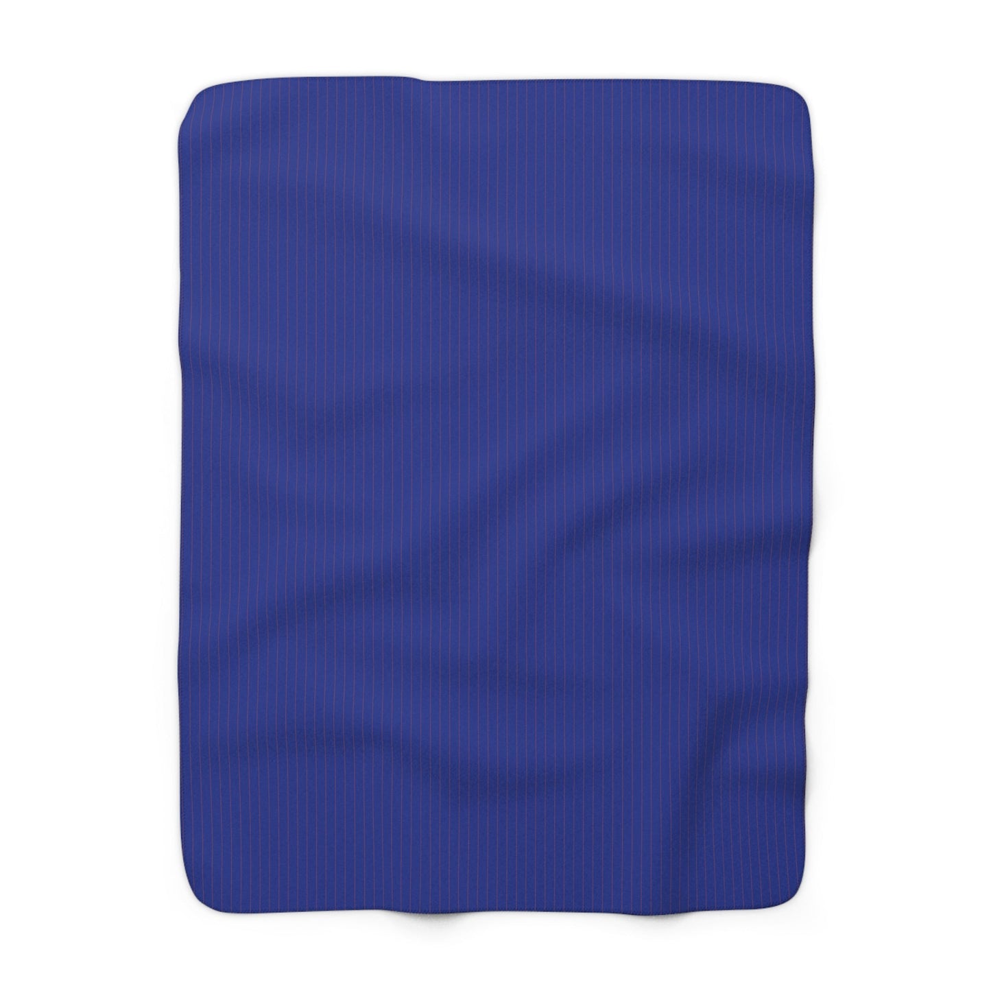 Sherpa Blanket | Bright Blue & Orange | Pinstripe