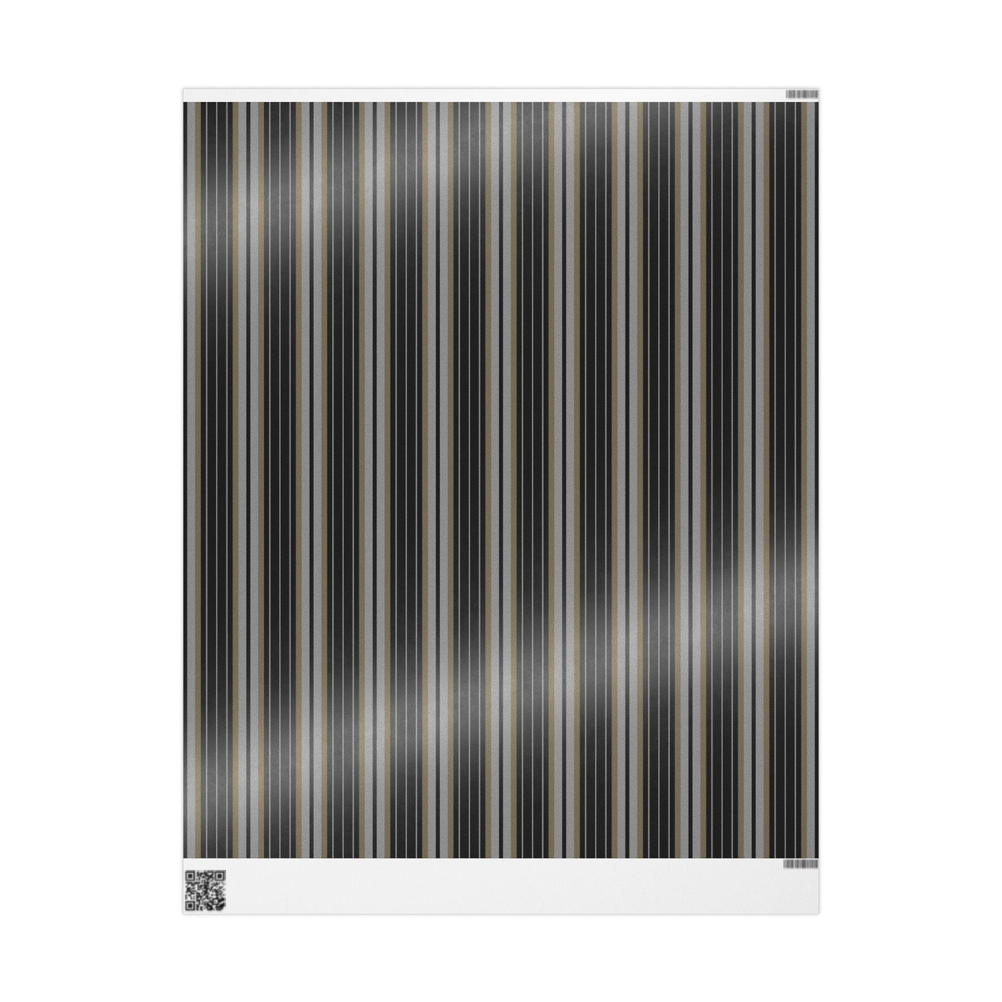 Gift Wrap | Black & Gold | Stripe