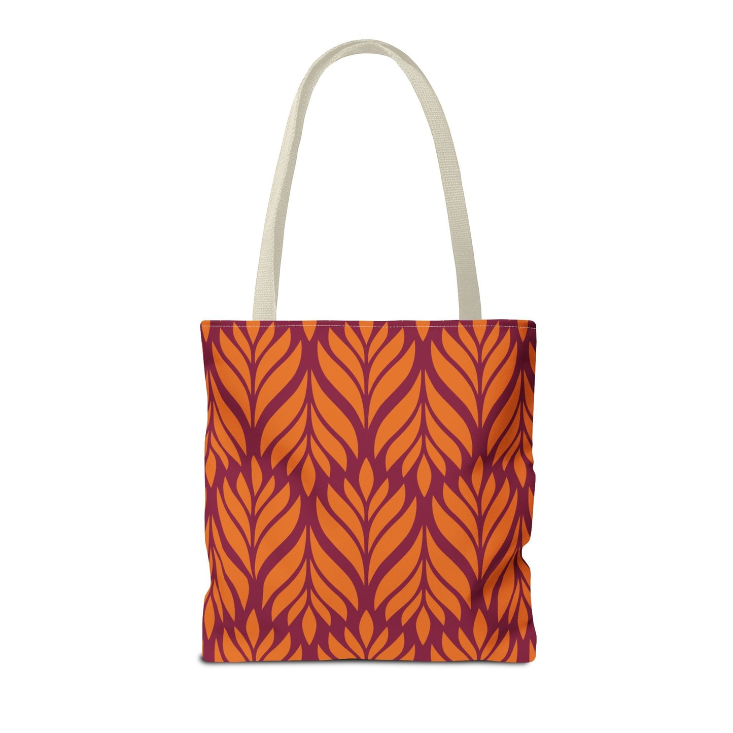 Tote Bags | Maroon & Orange | Palm