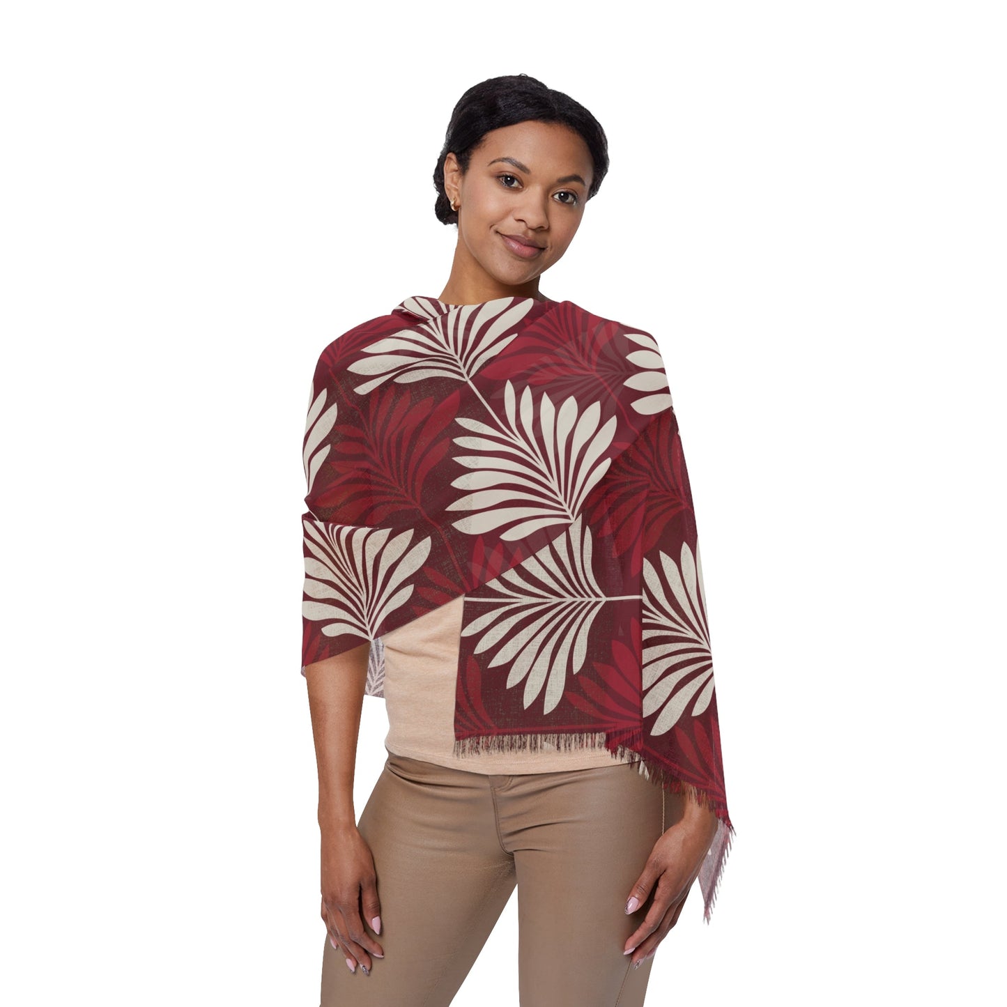 Scarf | Maroon & White | Deco