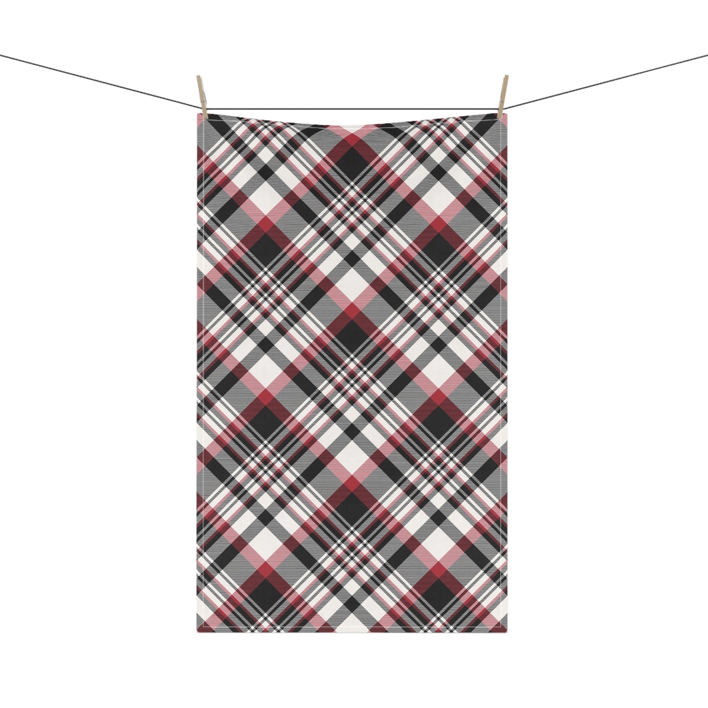 Tea Towel | Red & Black | Tartan