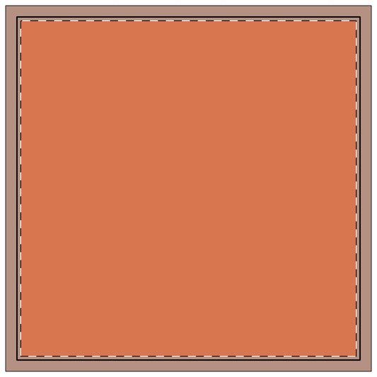 Napkins | Dark Orange & White | Light
