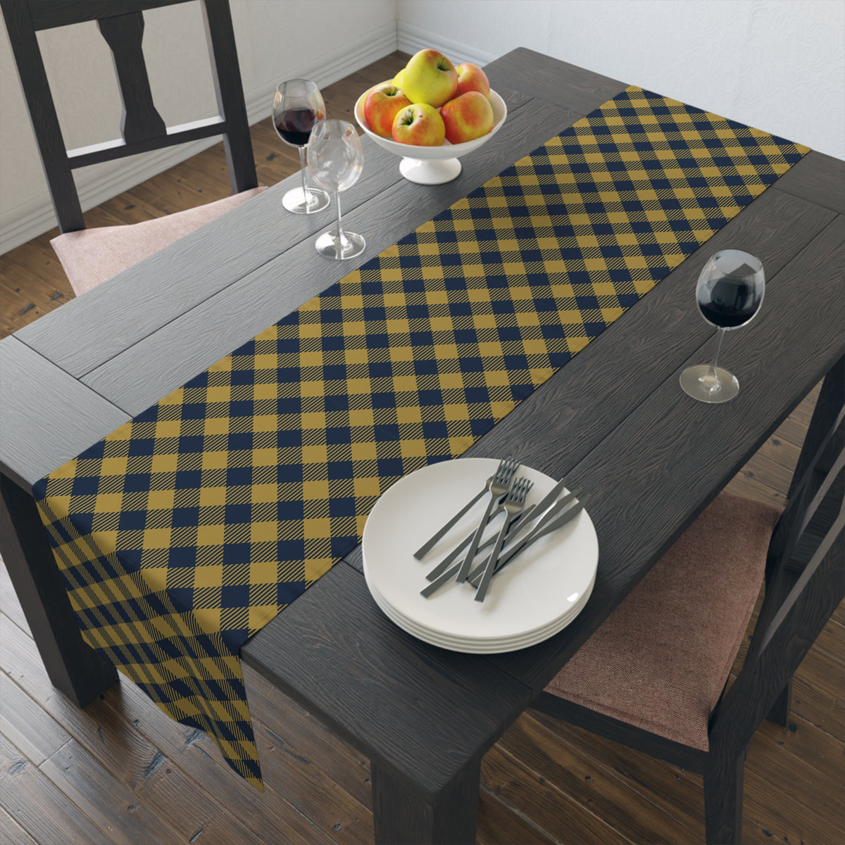Table Runner | Notre Dame, Indiana | Gingham