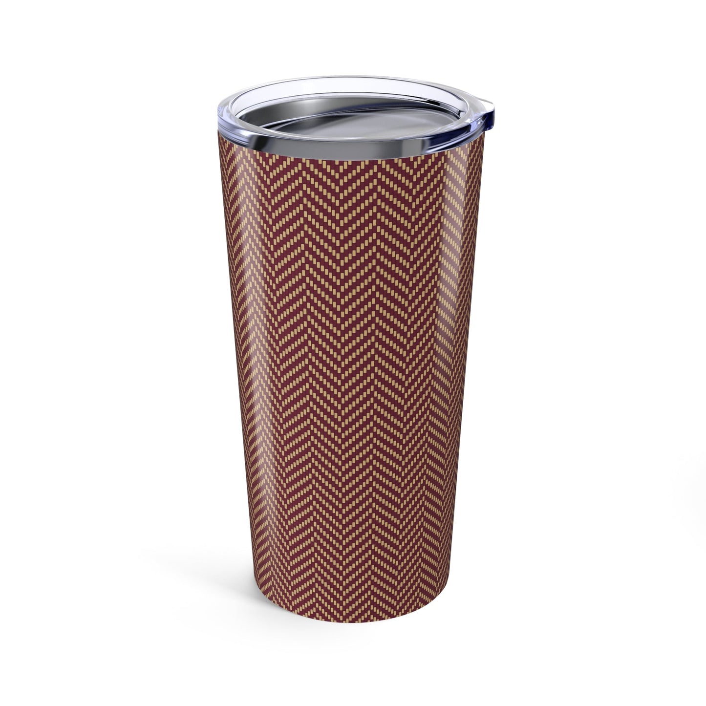 Tumbler | Maroon & Gold | Herringbone