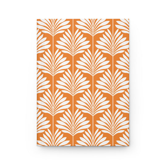 Hardcover Journal | Orange & White | Deco