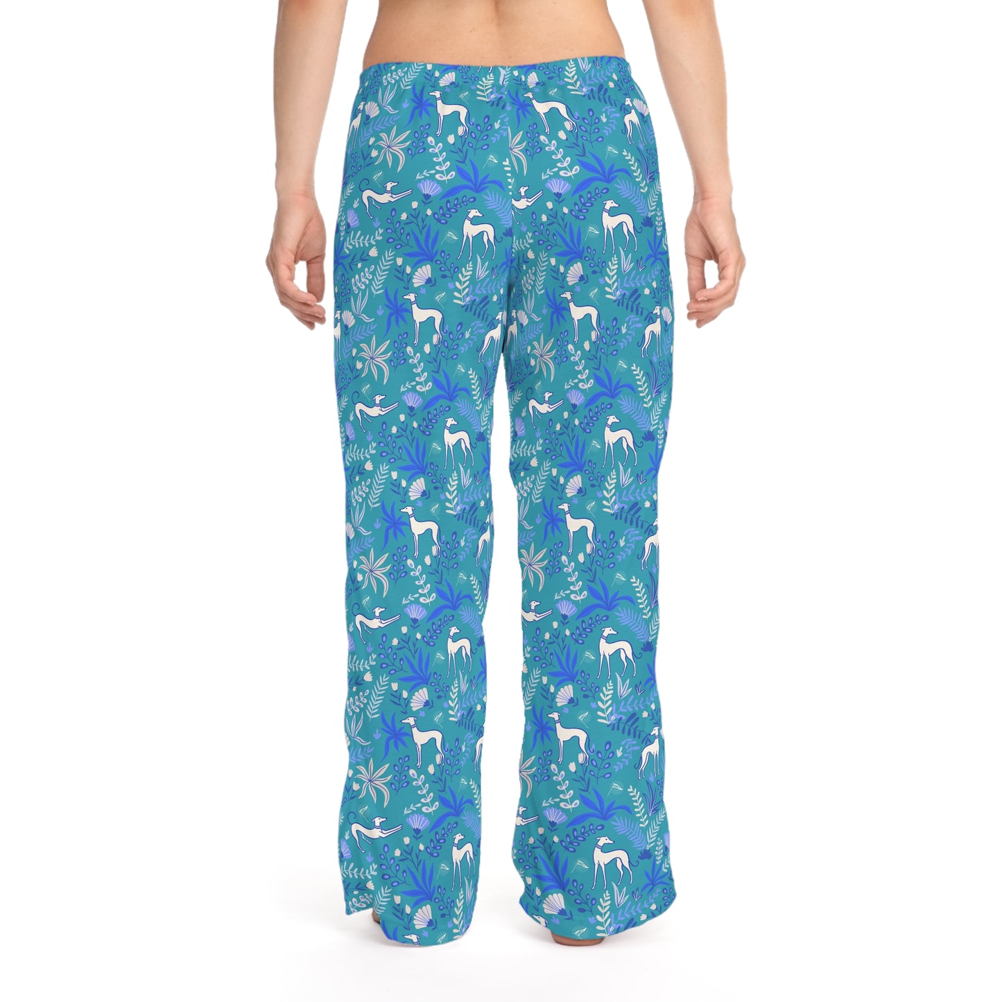 Adult PJ Pants | Greyhounds | Teal Fern