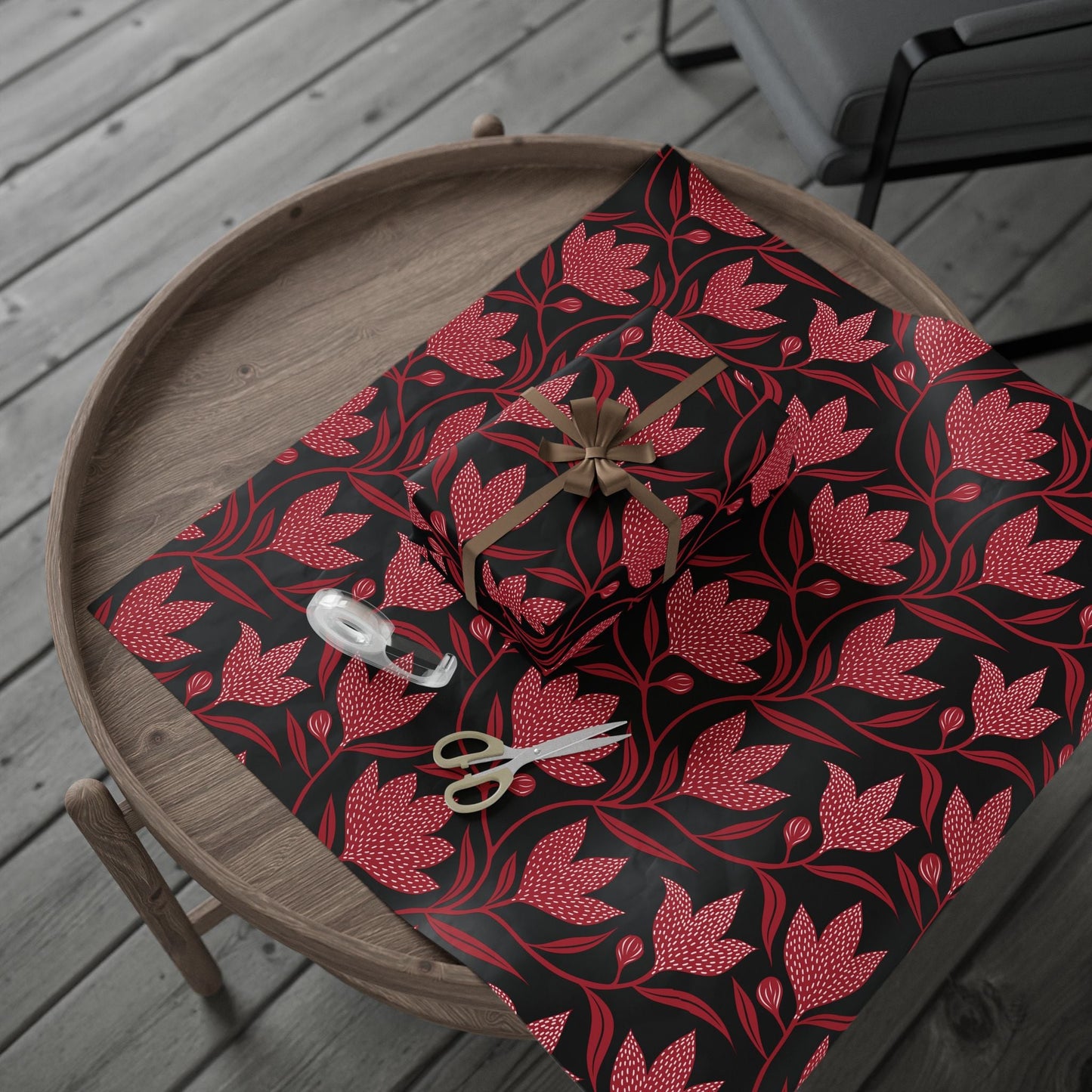 Gift Wrap | Red & Black | Magnolia