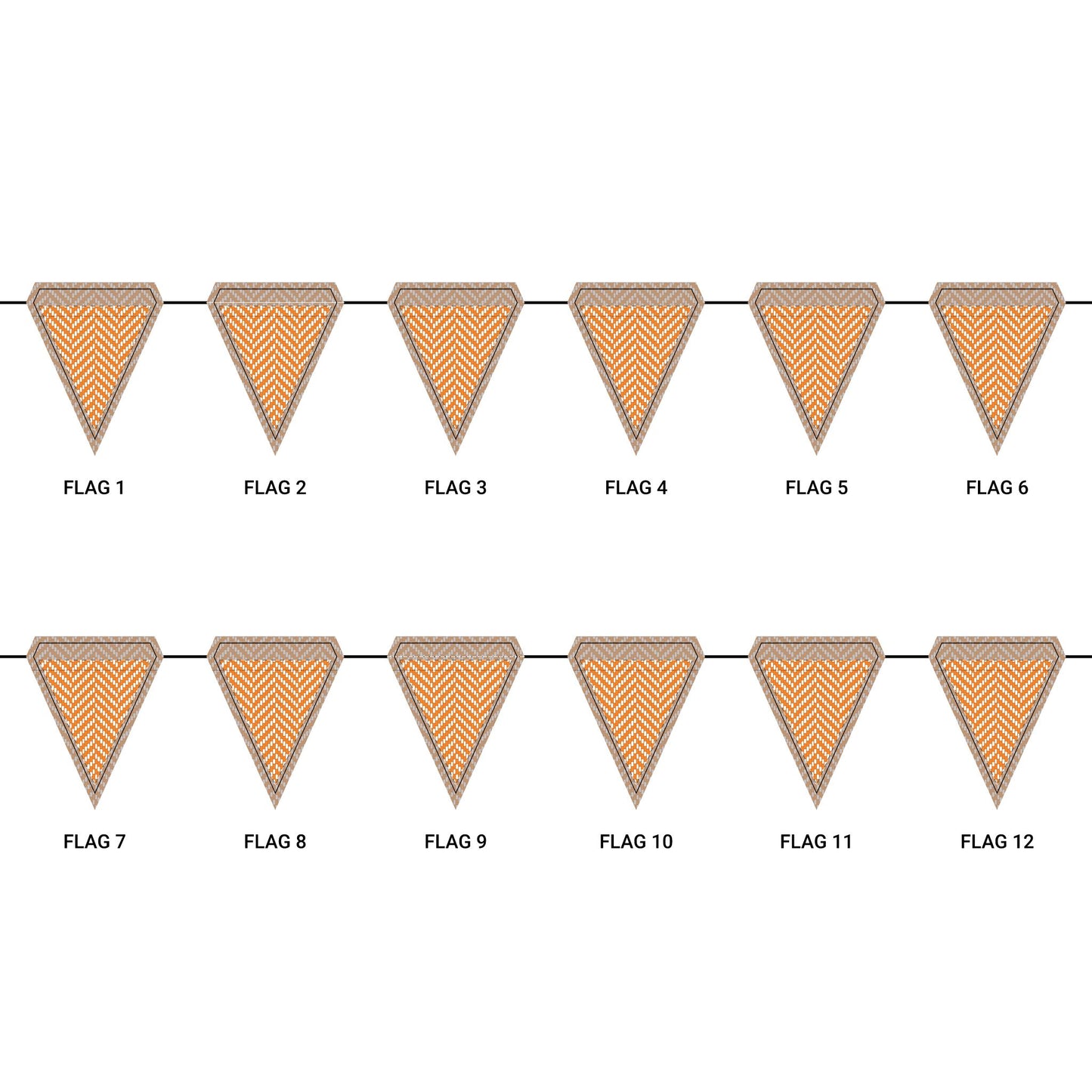 Flag Garland | Knoxville, Tennessee | Herringbone