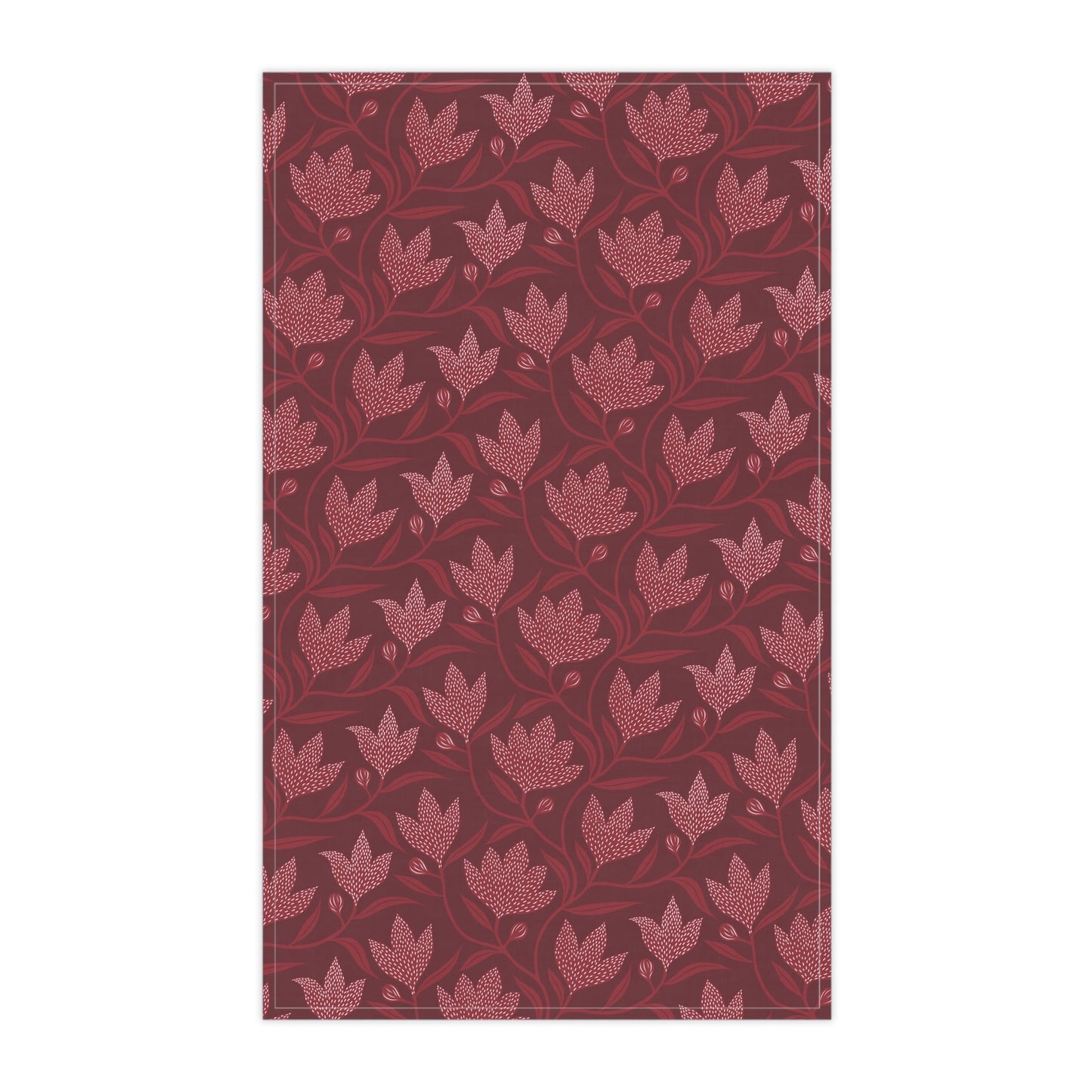 Tea Towels | Maroon & White | Magnolia