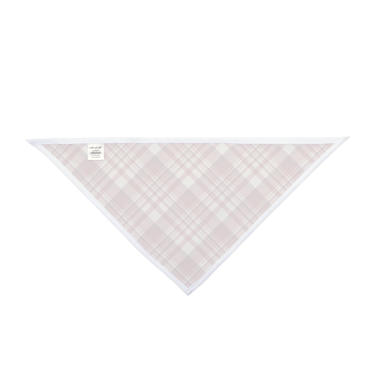 Pet Bandana | Maroon & White | Tartan