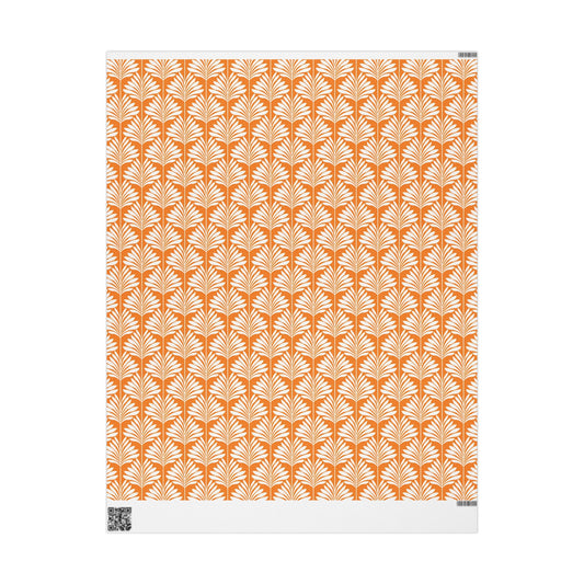 Gift Wrap | Orange & White | Deco