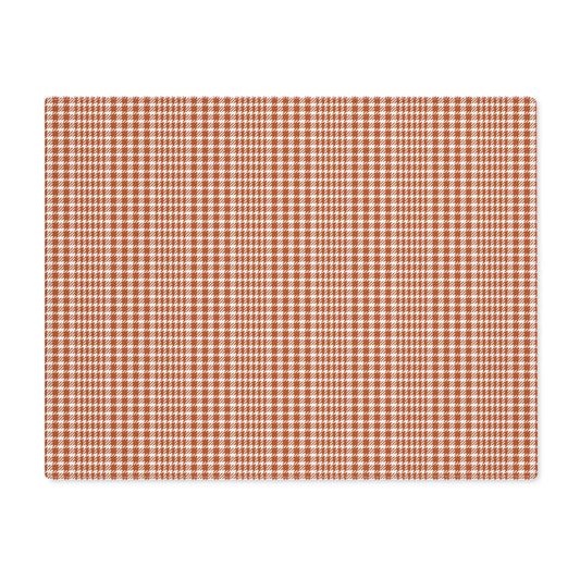 Placemat | Dark Orange & White | Tweed