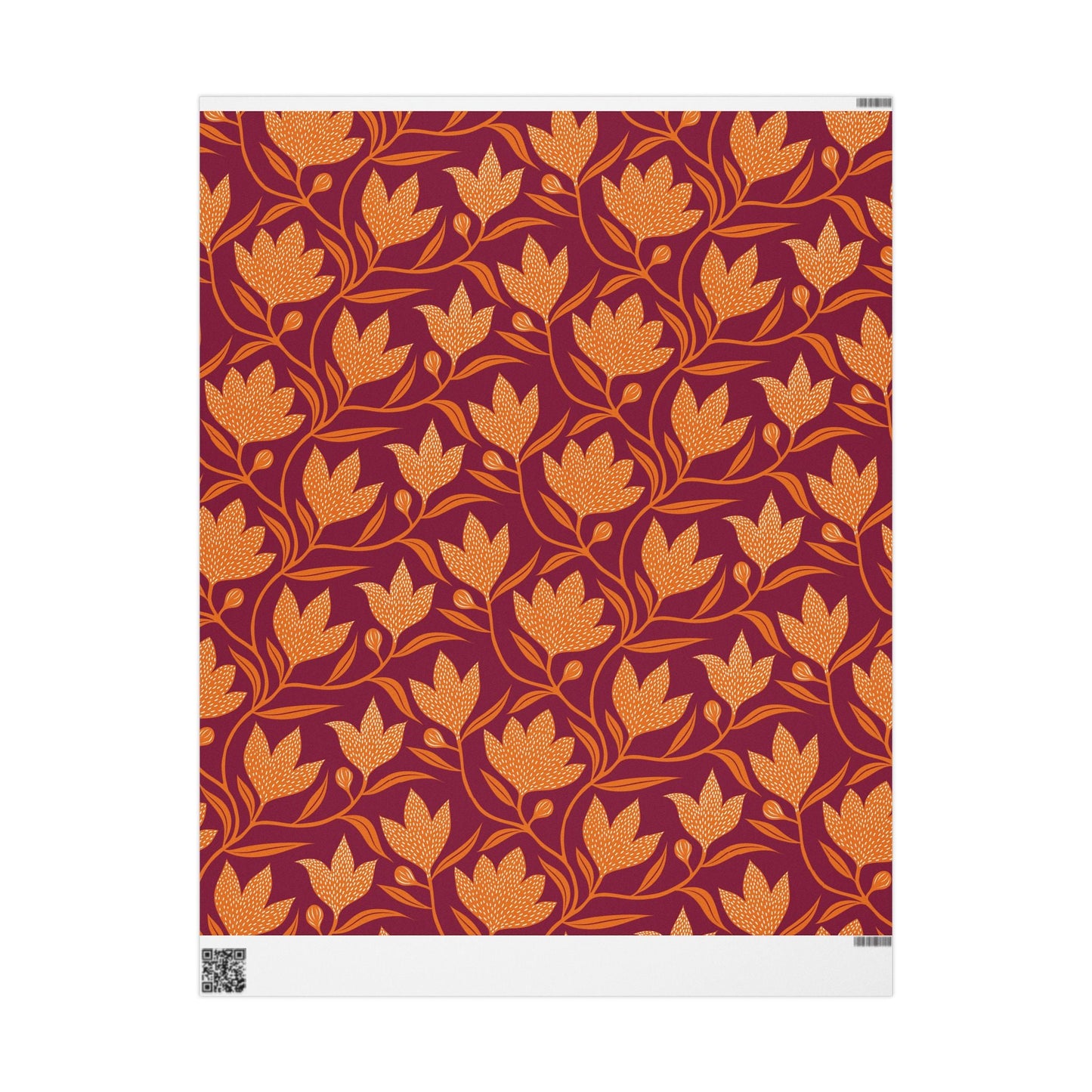 Gift Wrap | Maroon & Orange | Magnolia