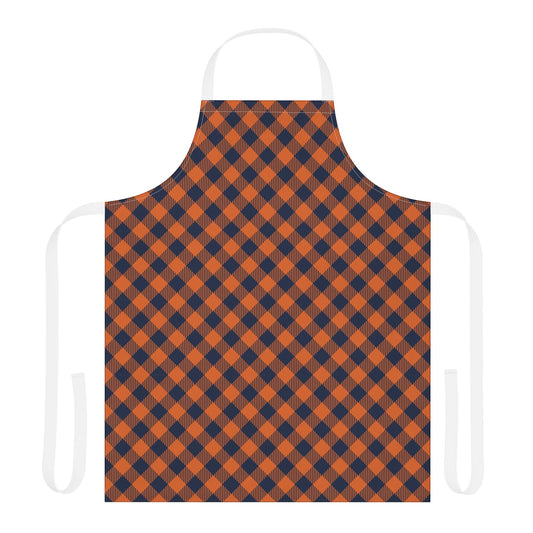 Apron | Orange & Blue | Gingham