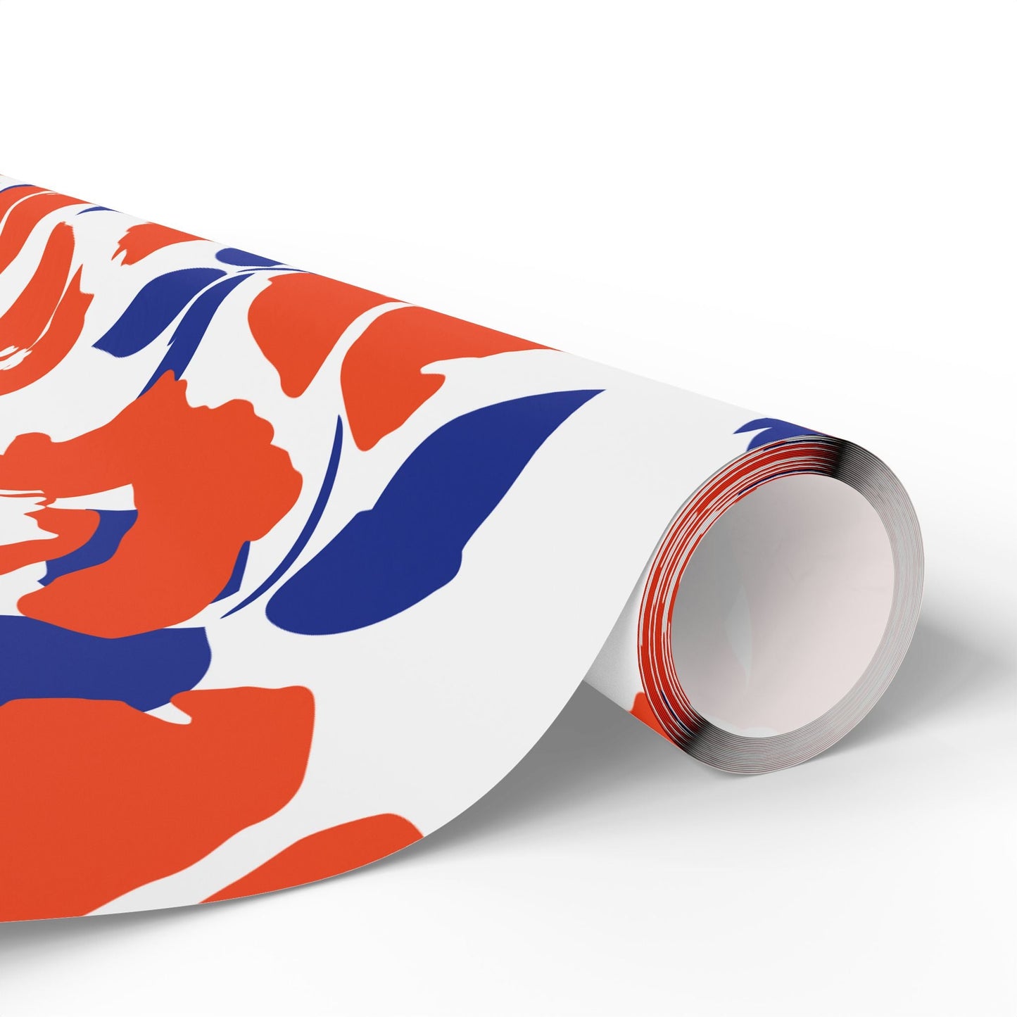 Gift Wrap | Bright Blue & Orange | Poppy