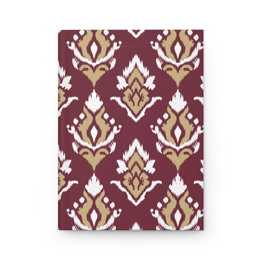 Journal | Maroon & Gold | Ikat