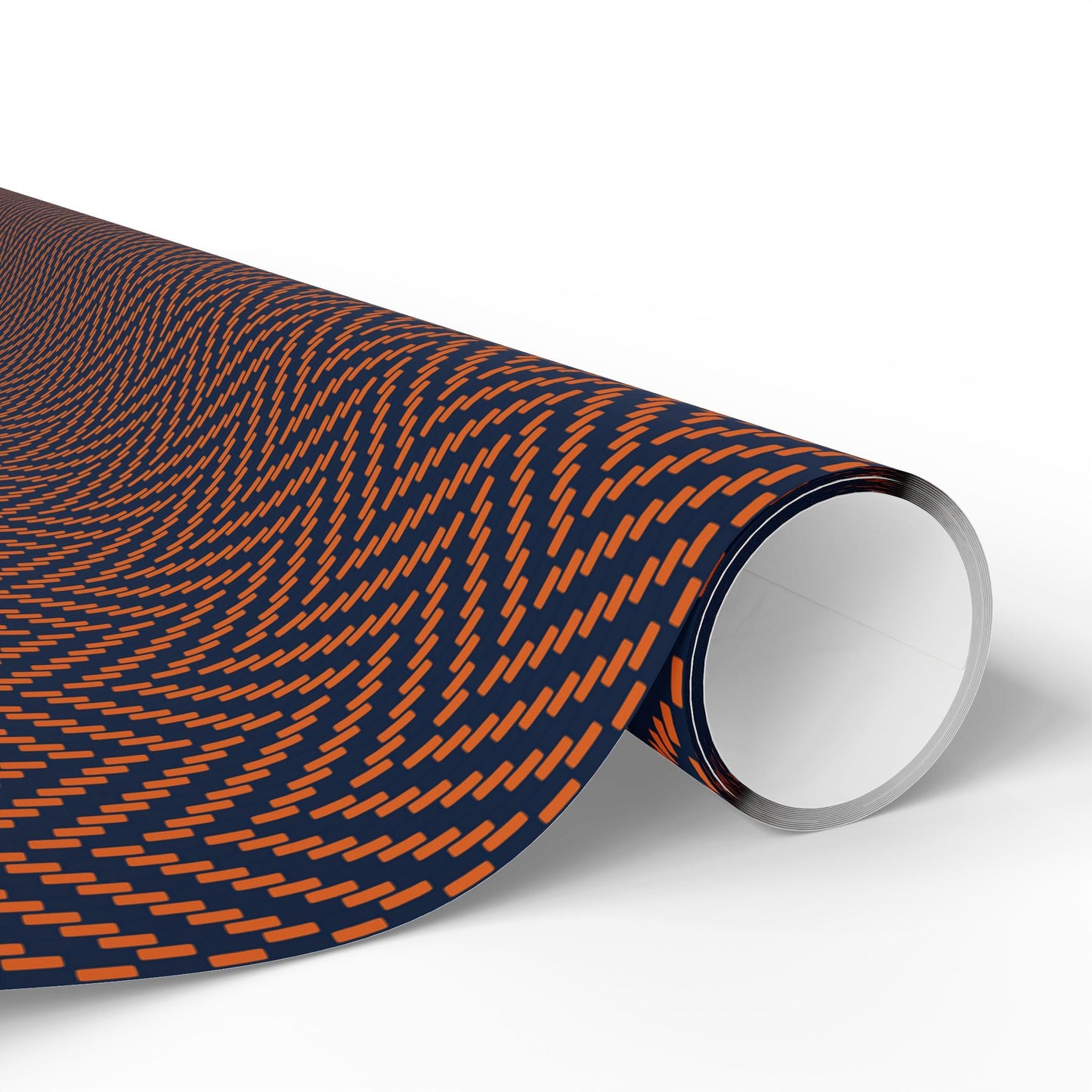Gift Wrap | Orange & Blue | Herringbone