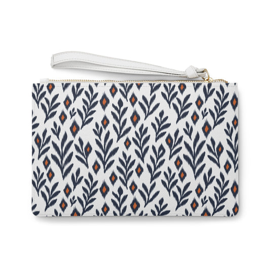 Clutch Bag | Orange & Blue | Laurel