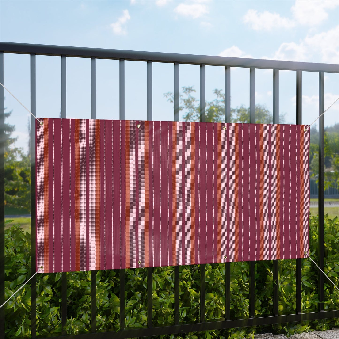 Banner | Maroon & Orange | Stripe
