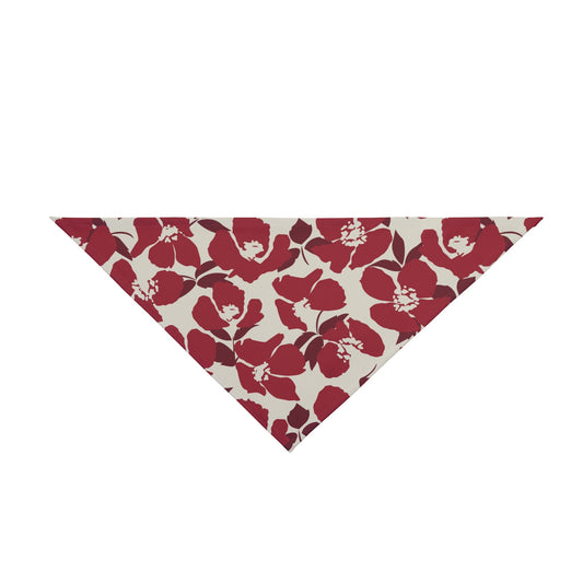 Pet Bandana | Maroon & White | Poppy
