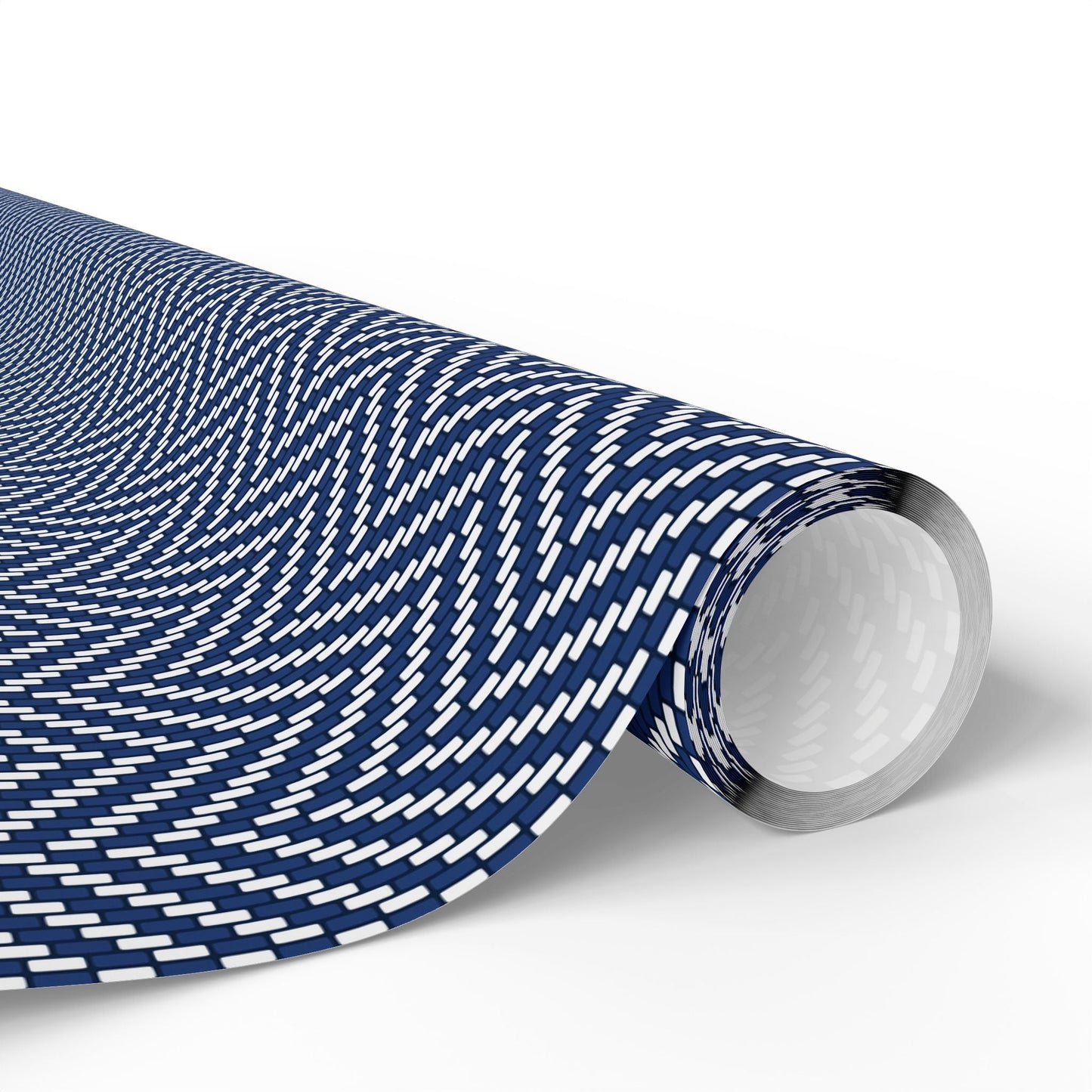 Gift Wrap | Navy & White | Herringbone