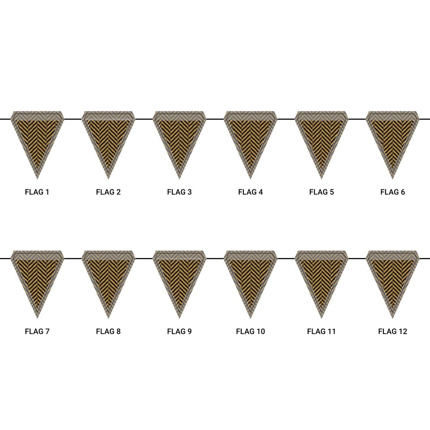 Flag Garland | Kennesaw, Georgia | Herringbone