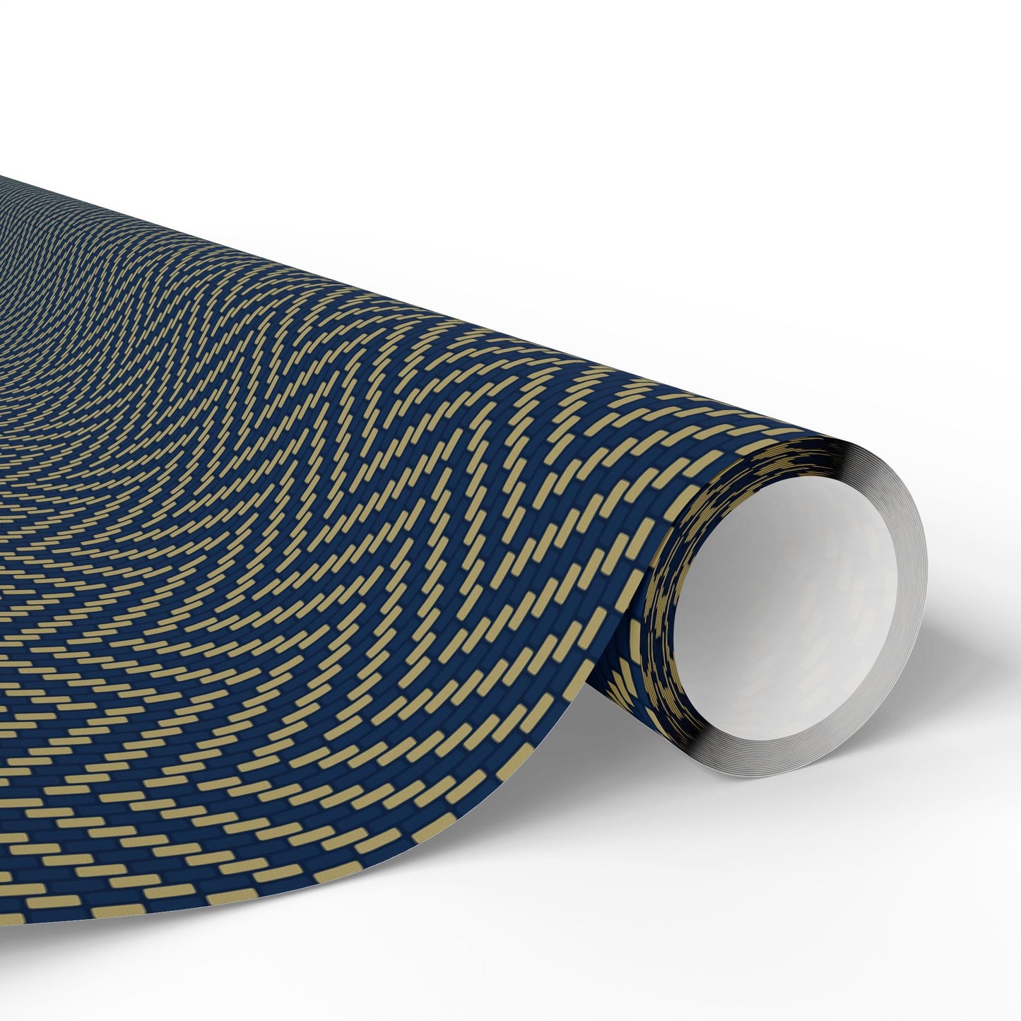 Gift Wrap | Blue & Gold | Herringbone