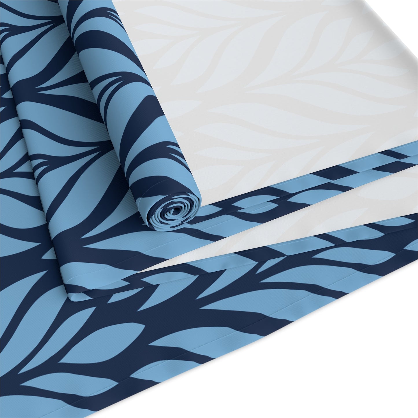 Table Runner | Light Blue & White | Palm