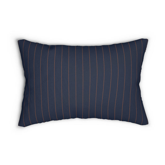 Pillow | Orange & Blue | Pinstripe