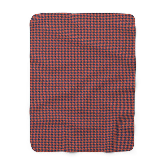 Sherpa Fleece Blanket | Charlottesville, Virginia | Houndstooth