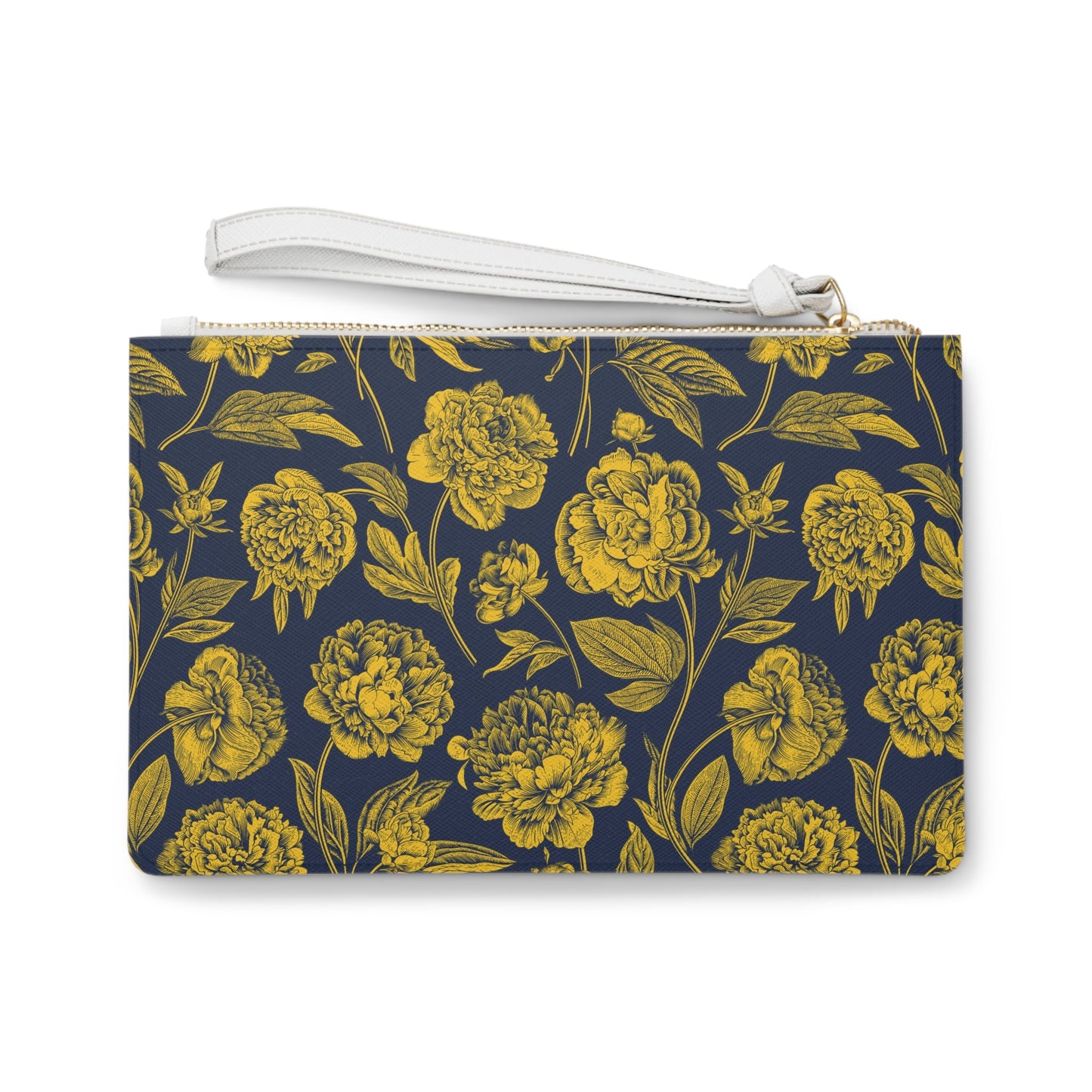 Clutch Bag | Yellow & Blue | Peony