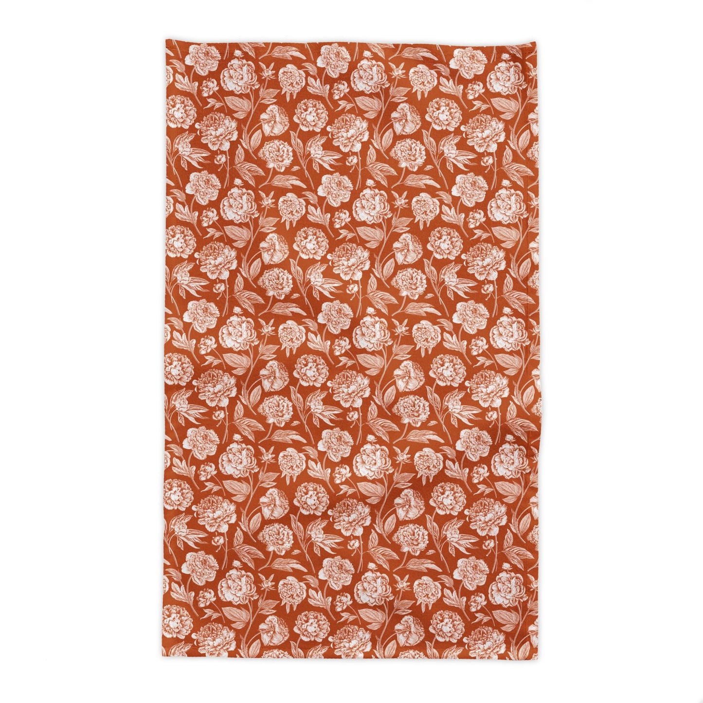 Tablecloth | Dark Orange & White | Peony